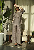 Костюм для вагітних з льону Signora2, 44 сірий