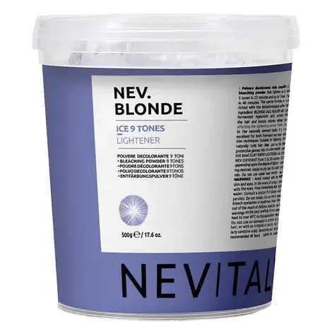 Освітлюючий порошок 9 тонів Nevitaly Ice 9 Tones Lightener, 500 г (1033198), фото 1