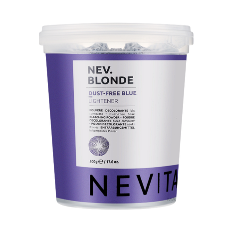 Синій освітлюючий порошок без пилу 6 тонів Nevitaly Dust Free Blue Lightener, 500 г (1033196), фото 1