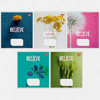 Зошит шкільний Yes 36 аркушів лінія Believe in yourself (15)