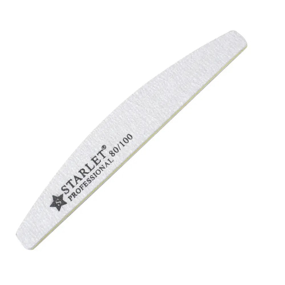 Пилка-дуга для нігтів Starlet Professional 80/100, 25 шт/уп., фото 1