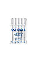 Голки Schmetz Overlock ELX705 Асорті № 80(2 шт), 90(3 шт)