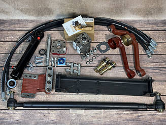 Комплект переобладнання під насос-дозатор трактора МТЗ-80 з установкою дозатора на заводську рульову колонку.(балка без відливу)