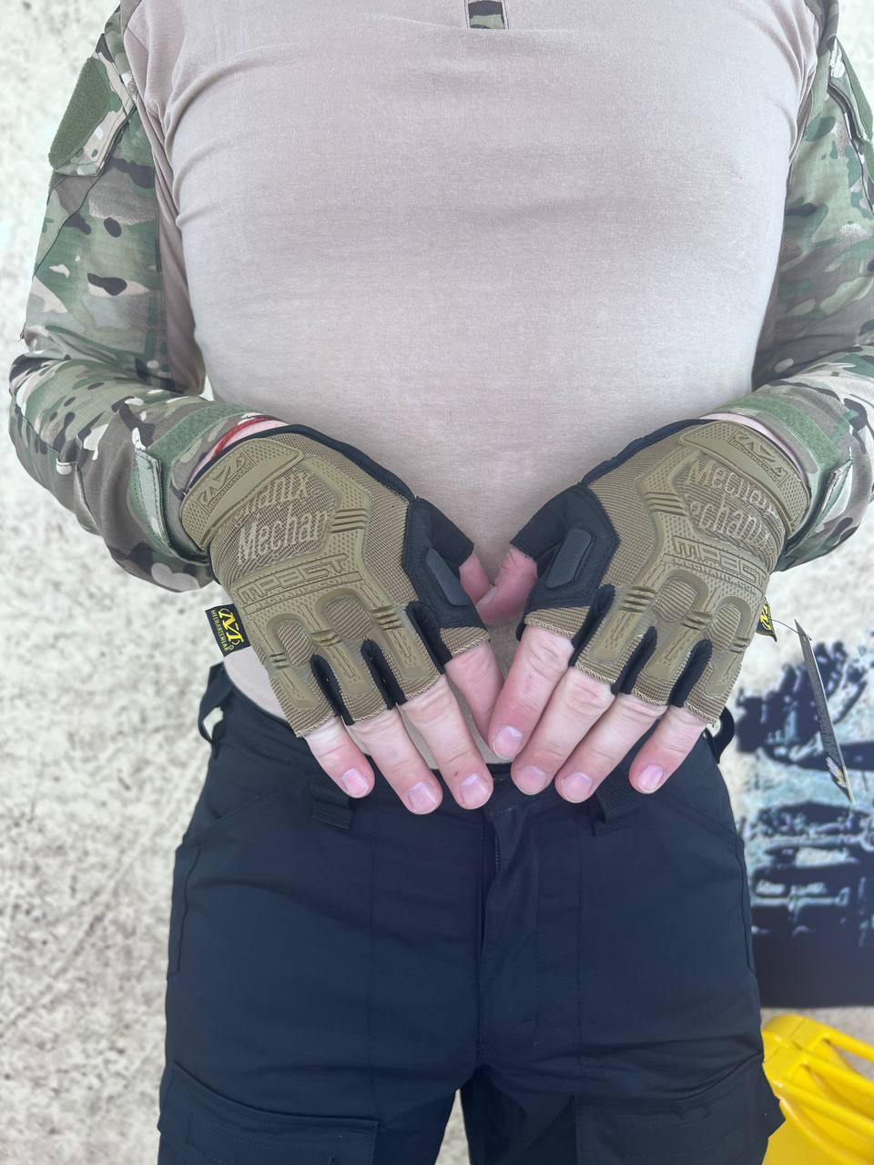 Рукавиця безпала Mechanix посилена койот, фото 1
