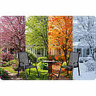 Комплект садових меблів Sofotel SO-981 стіл і 2 стільці з загартованого скла, міцна сталевий рама, фото 7