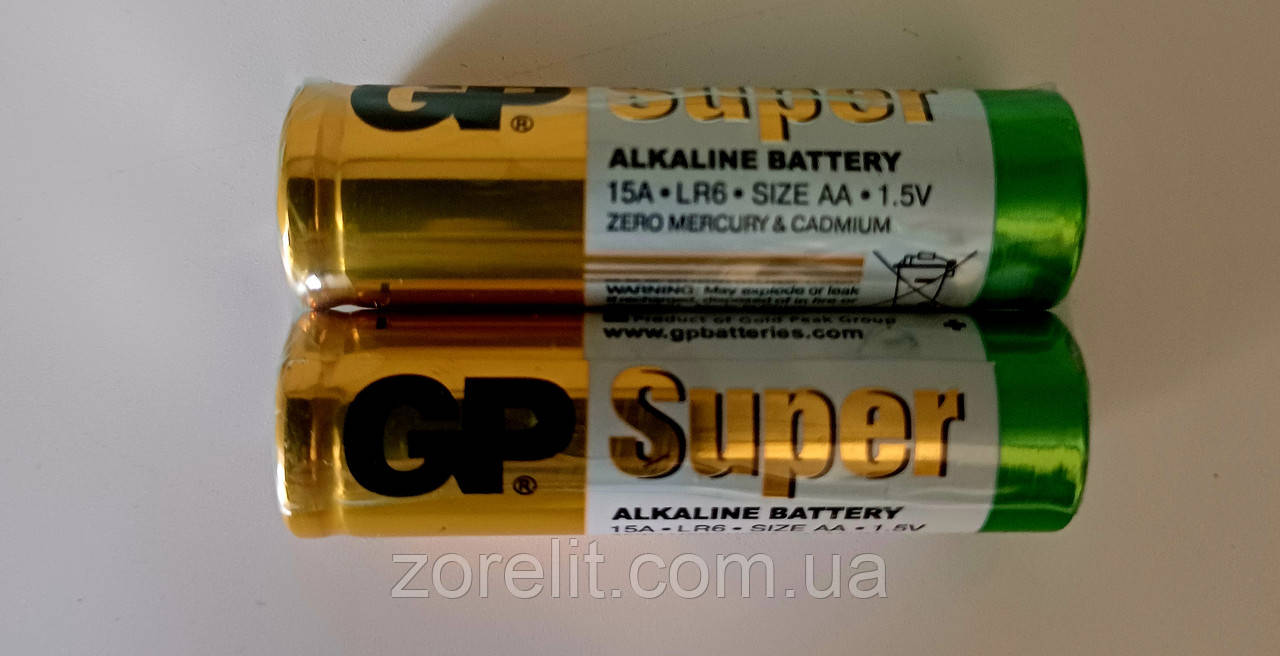 Батарейка GP LR06 AA лужна, блістер 2 шт, фото 1
