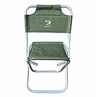 Стілець складаний зі спинкою Megastrike SH9-3-19 - Посилений - Алюмінієвий - Зелений