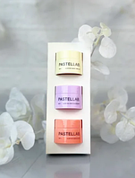 Набор масок для губ PASTELLAB персик, ваниль, черника 3х3,5 г