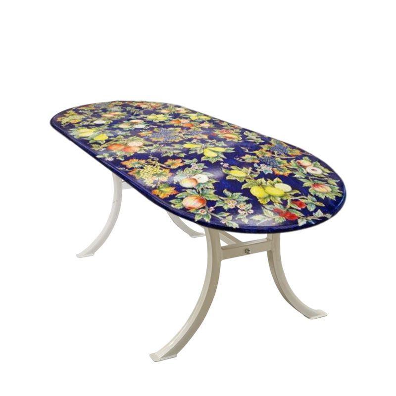 Стіл для саду з каменю з овальною стільницею Frutta F.Blu Duca di Camastra, фото 1