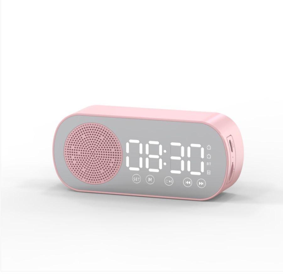 Багатофункціональні годинники з Bluetooth, дзеркалом, FM-радіо та Hi-Fi динаміком S-01P гурт, фото 1