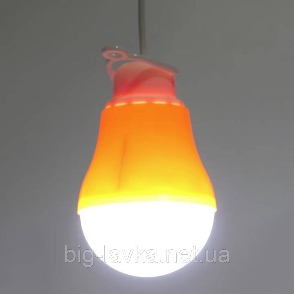 Кемпінгова світлодіодна LED-лампа USB  Рожевий, фото 1