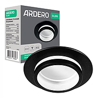 Вбудований неповоротний світильник Ardero DL2815 G5.3/MR16 чорний 80x32 мм