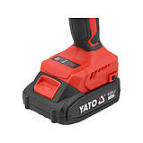 Шуруповерт-дриль безщітковий акумуляторний Li-Ion (2 шт.) 18V 2 Ач (45 Нм) патрон для свердел Ø≤13 мм Yato YT-8277905, фото 5