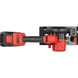 Пила дискова акумуляторна Li-Ion 18 В 4 Ач для диска Ø=140/20 мм (24 зуба) глибина різу 51-32 мм Yato YT-8281185, фото 7