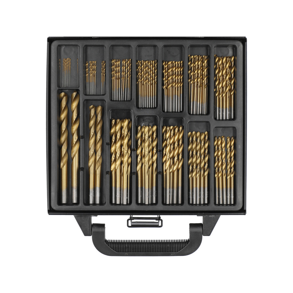 Свердла по металу HSS (Ø= 1-10 мм) покриті титаном у футлярі 99 шт. Yato YT-44591, фото 1