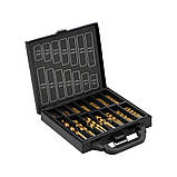 Свердла по металу HSS (Ø= 1-10 мм) покриті титаном у футлярі 99 шт. Yato YT-44591, фото 3