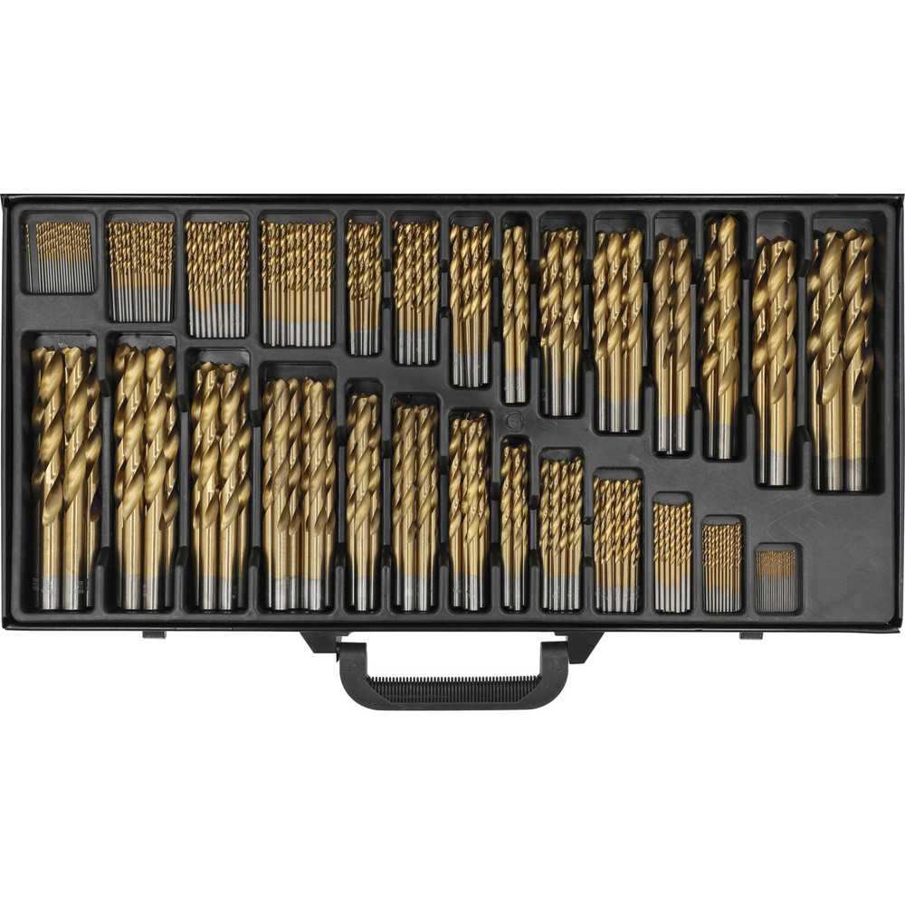 Свердла по металу HSS (Ø= 1-13 мм) покриті титаном у футлярі 300 шт. Yato YT-44595, фото 1