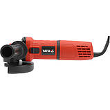 Шліфмашина кутова від мережі 230 В (720 Вт) диск Ø=125 мм (регулятор обертів 3000-11000) Yato YT-82089, фото 2