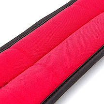 Обважнювачі на зап'ястя обважнювачі для рук манжети Reebok Wrist Weights 2 шт по 1 кг чорно-червоні, фото 5