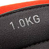 Обважнювачі на зап'ястя обважнювачі для рук манжети Reebok Flexlock Wrist Weights 2 шт по 1 кг чорно-червоні, фото 8
