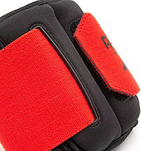 Обважнювачі для ніг манжети для тренувань і фітнесу Reebok Flexlock Ankle 2 шт по 2 кг чорно-червоні, фото 5