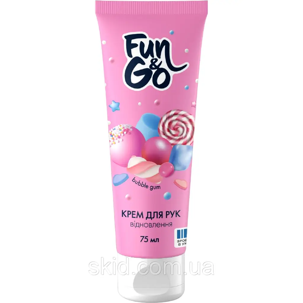 Крем для рук Fun&Go Bubble Gum 75 мл / Almond 75мл, фото 1