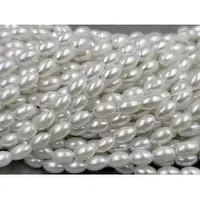Перли Рис 5*7,5мм білі (+-50шт)
