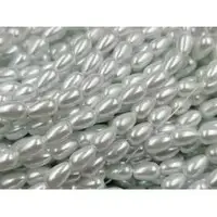 Перли Крапля 6*9мм білі (+-50шт)