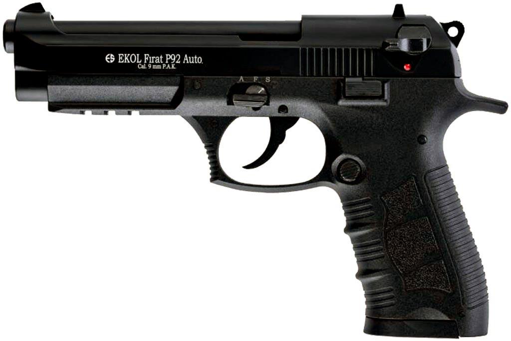 Стартовий пістолет Ekol Firat PA92 Auto 9 мм (чорний)