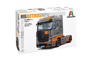 MB Actros MP4 Big Space. Збірна модель у масштабі 1/24. ITALERI 3968