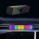 Ароматизатор у машину F1 Автомобільний ароматизатор з RGB підсвічуванням у вигляді ритму Освіжувач з підсвічуванням, фото 3