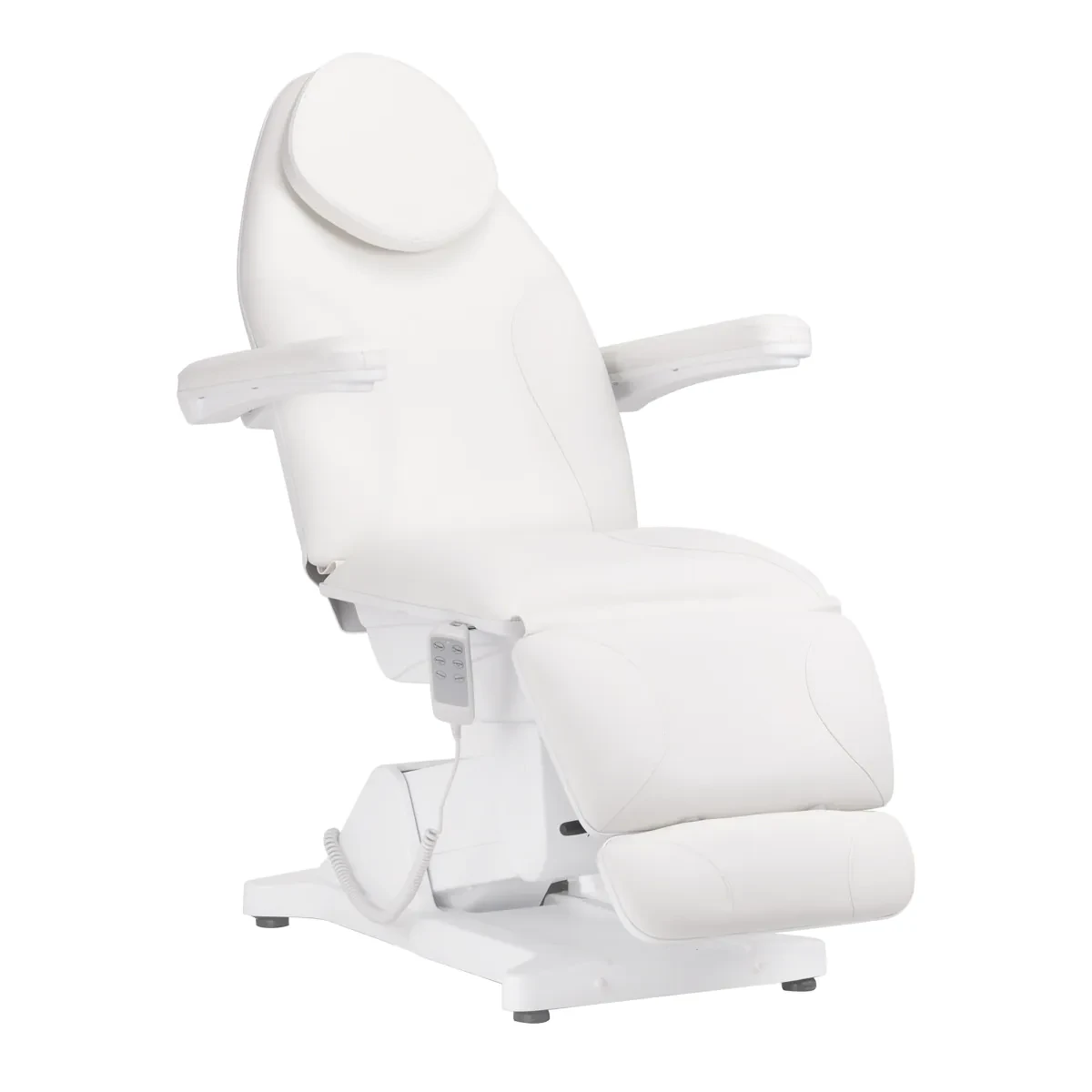 Електричне косметичне крісло Sillon Basic 3 мотори біле