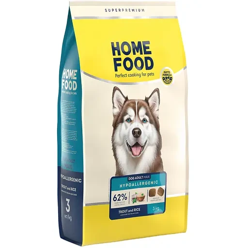 Home Food з фореллю, рисом та овочами для дорослих собак великих порід, фото 1