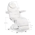 Електричне косметичне крісло Sillon Basic 3 мотори біле, фото 10