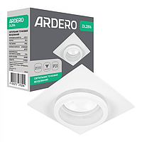 Вбудований неповоротний світильник Ardero DL2816 G5.3/MR16 білий 80x80x32 мм
