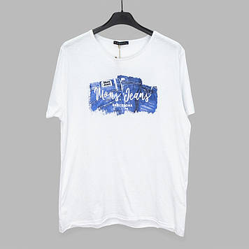 Футболка чоловіча Mons R-1582 БІЛА 100% бавовна 3XL(Р)