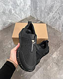 Чорні кросівки з трендовою підошвою, фото 5
