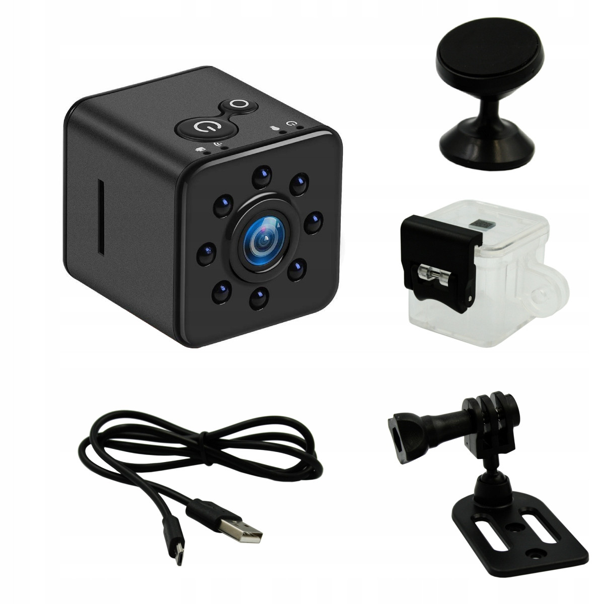Мінікамера, Відеокамера SQ13 Waterproof WiFi з нічним баченням 1080P Full HD