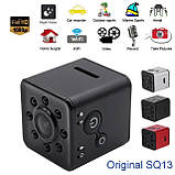 Мінікамера, Відеокамера SQ13 Waterproof WiFi з нічним баченням 1080P Full HD, фото 4