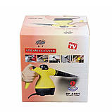 Ручний відпарювач, пароочисник Steam Cleaner DF-A001 жовтий компактний, фото 10