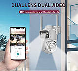 IP камера, WiFi камера Q13 6MPx подвійний об'єктив з нічним баченням, фото 2
