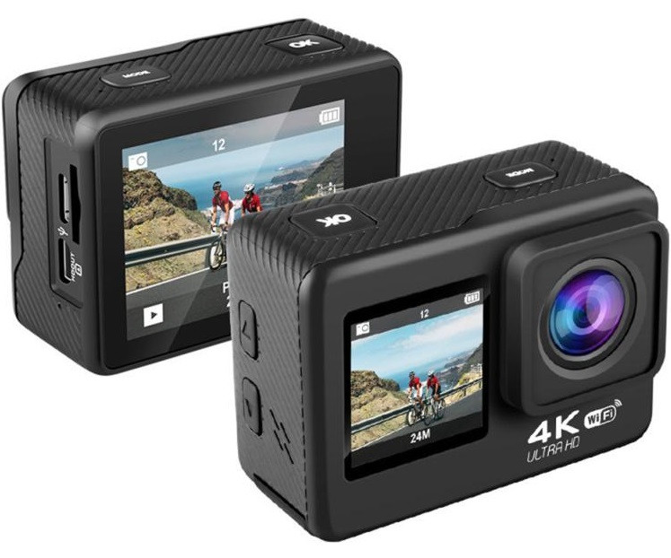 Екшн камера, Action камера Q60AR Wi-Fi 4K 2 дисплеї