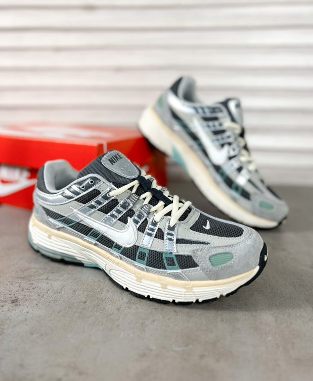 Чоловічі кросівки Nike P-6000 Grey Green Найк сірі піна В'єтнам молодіжні на шнурівці зручні