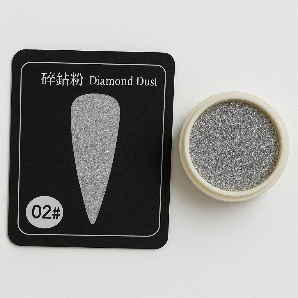 Втирка світловідбиваюча для дизайну нігтів Diamond №02