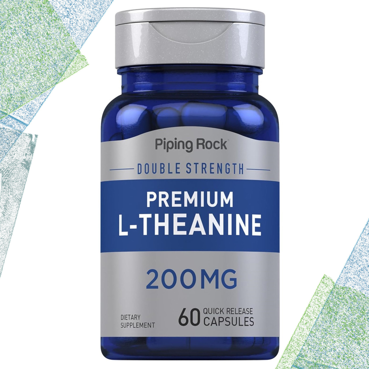 Л-Теанін Piping Rock L-Theanine 200 мг 60 капсул