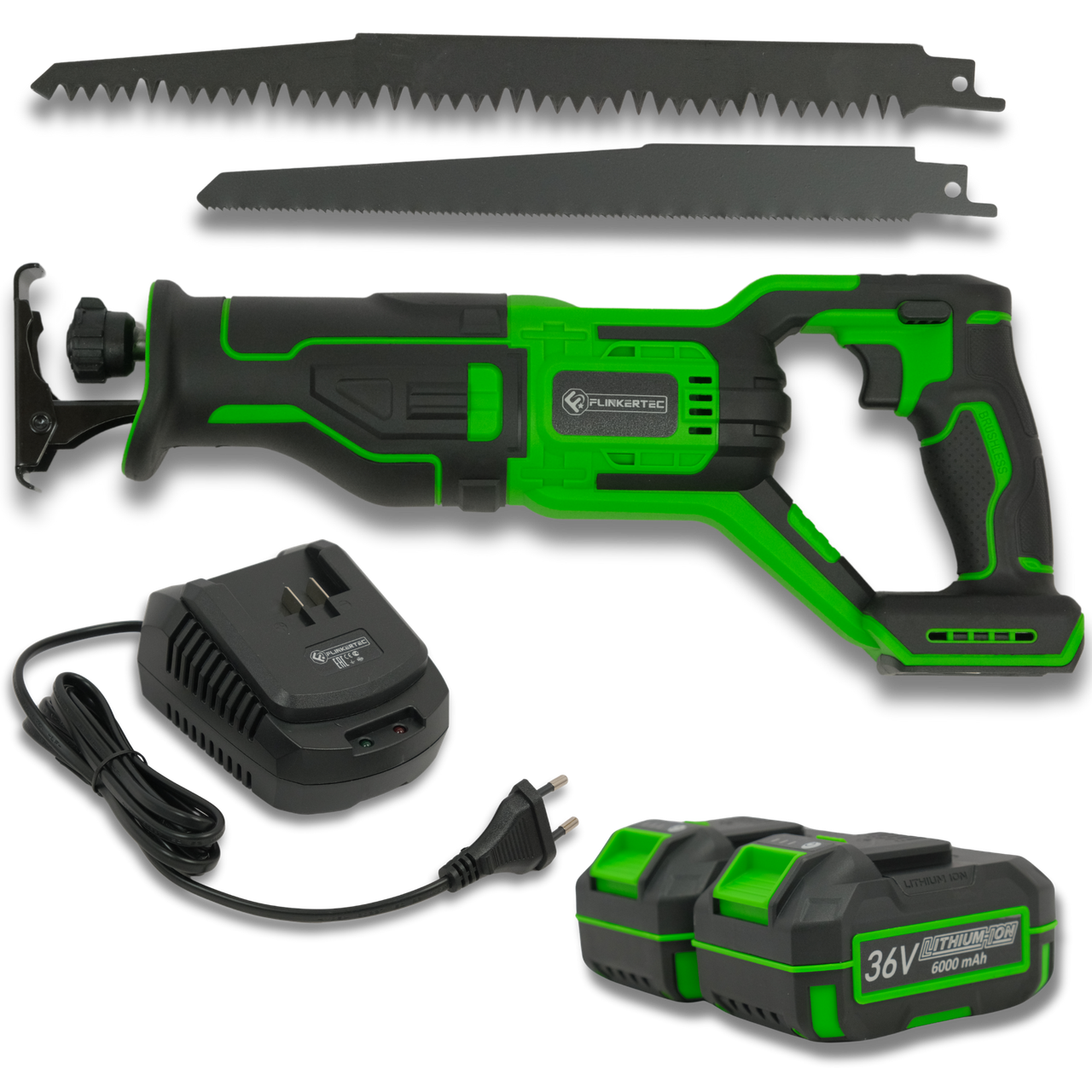 Акумуляторна шабельна пила Flinkertec АШП-36/6 (3000 ход/хв 36В)