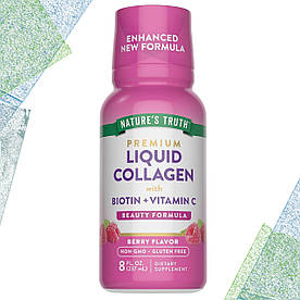 Рідкий колаген Nature's Truth Liquid Collagen with Biotin + Vitamin C Ягідний смак, 237 мл