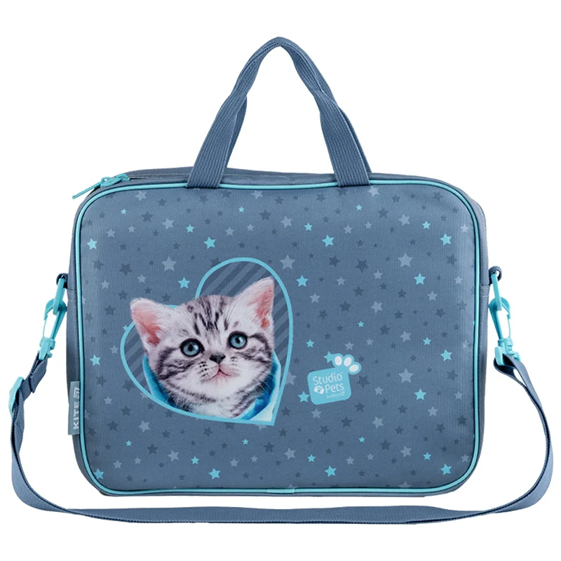 Шкільна текстильна сумка Kite A4, 1 відділення, 589-2 Studio Pets