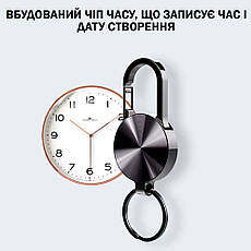 Міні диктофон Цифровий брелок 8 Гб голосова активація металевий Універсальний Чорний, фото 4