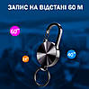 Міні диктофон Цифровий брелок 8 Гб голосова активація металевий Універсальний Чорний, фото 6